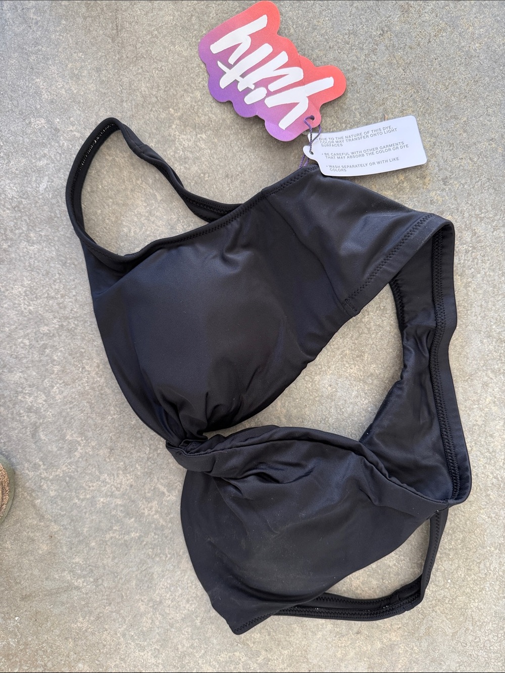 YITTY Black Women's Swim Bralette Top
